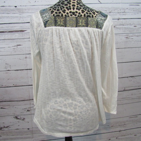 American Rag white lacy peasant style blouse top - Picture 4 of 6